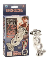 CalExotics Support Plus Vibrating 4 Way Penis Arouser Cock Rings